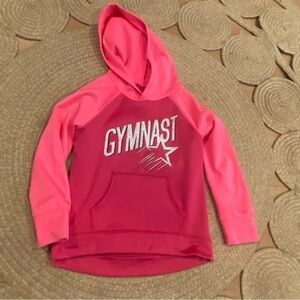Justice Girls 10 Hot & Dark Pink Gymnast Hoodie